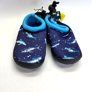 Tommy Bahama  Komomo Island Slip-On Water Sneakers Kids Size 1/2 Sharks Blue